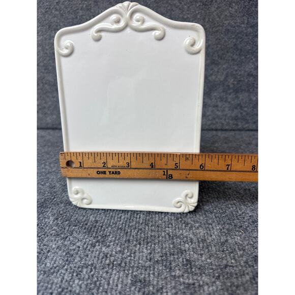 Vintage ceramic white menu board message board easel dry erase Princess House - Picture 9 of 10